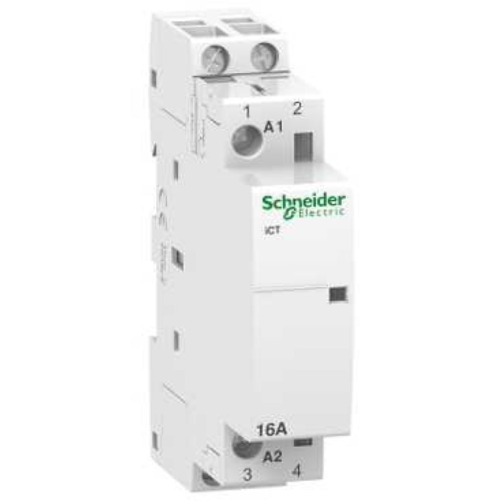 Schneider Electric - contacteur - ict - 16a - 2no - 12vca - schneider acti9 a9c22012 - Télérupteurs, minuteries et horloges