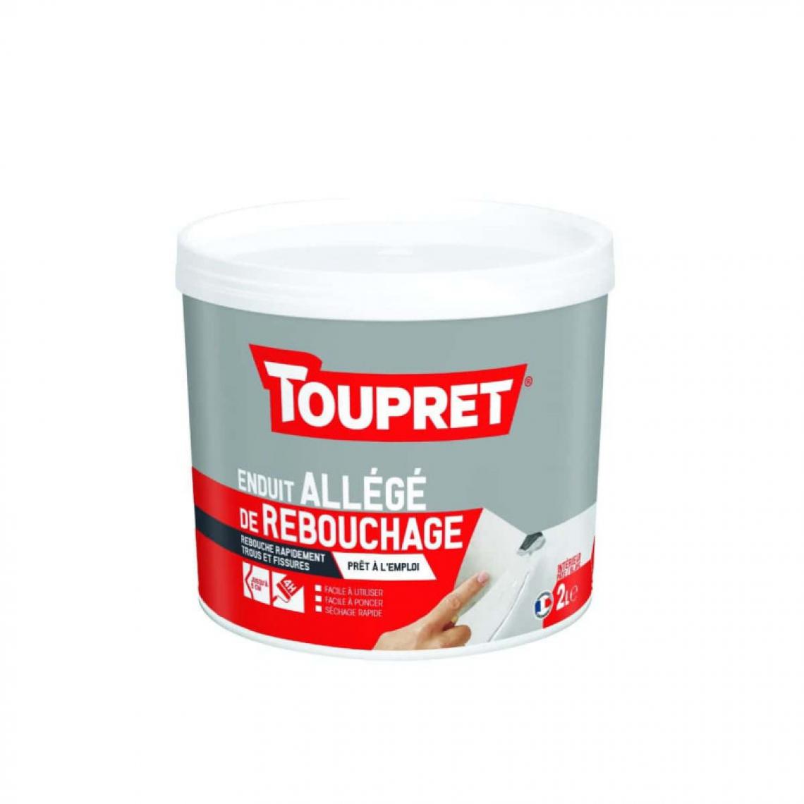 Toupret - Pate à Reboucher TOUPRET Allégée 2L - BCAL02 - Mastic, silicone, joint