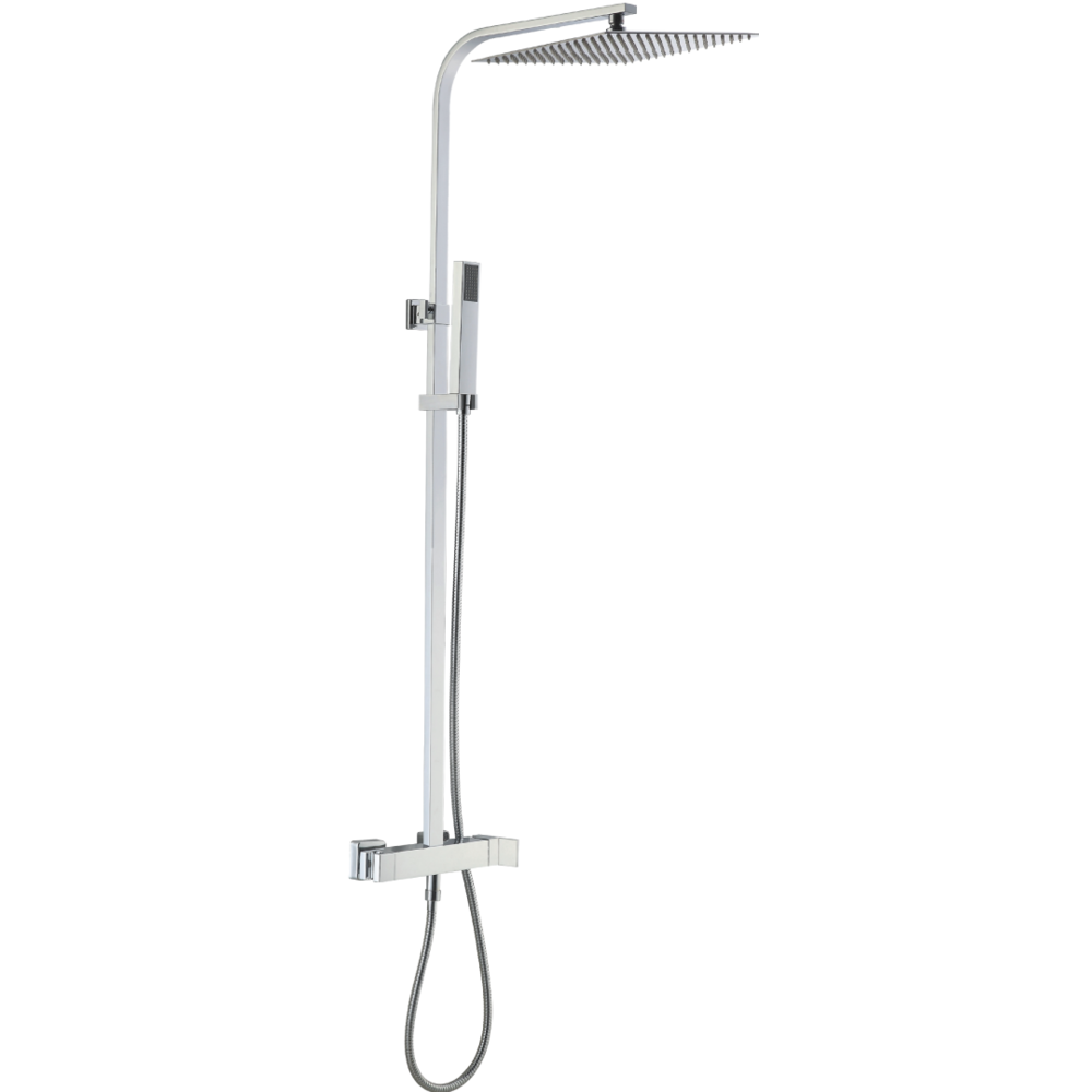 Essebagno - Kiara colonne de douche chromée avec mitigeur mécanique - Colonne de douche