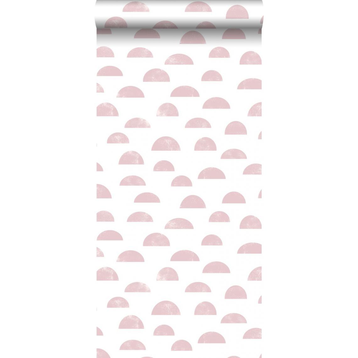 ESTAhome - ESTAhome papier peint motif graphique rose - 139065 - 0.53 x 10.05 m - Papier peint