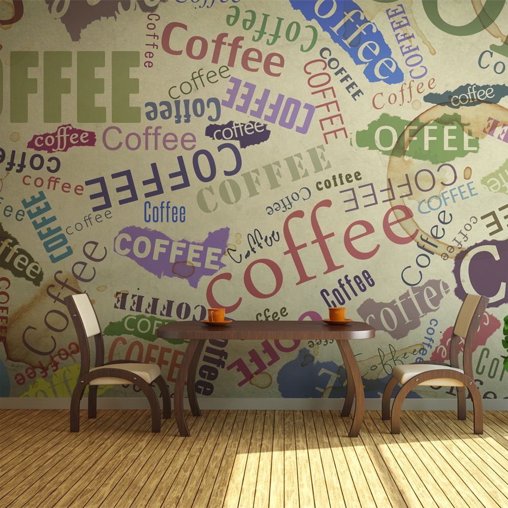 Bimago - Papier peint - The fragrance of coffee - Décoration, image, art | Motifs de cuisine | 450x270 cm | XXl - Grand Format | - Papier peint