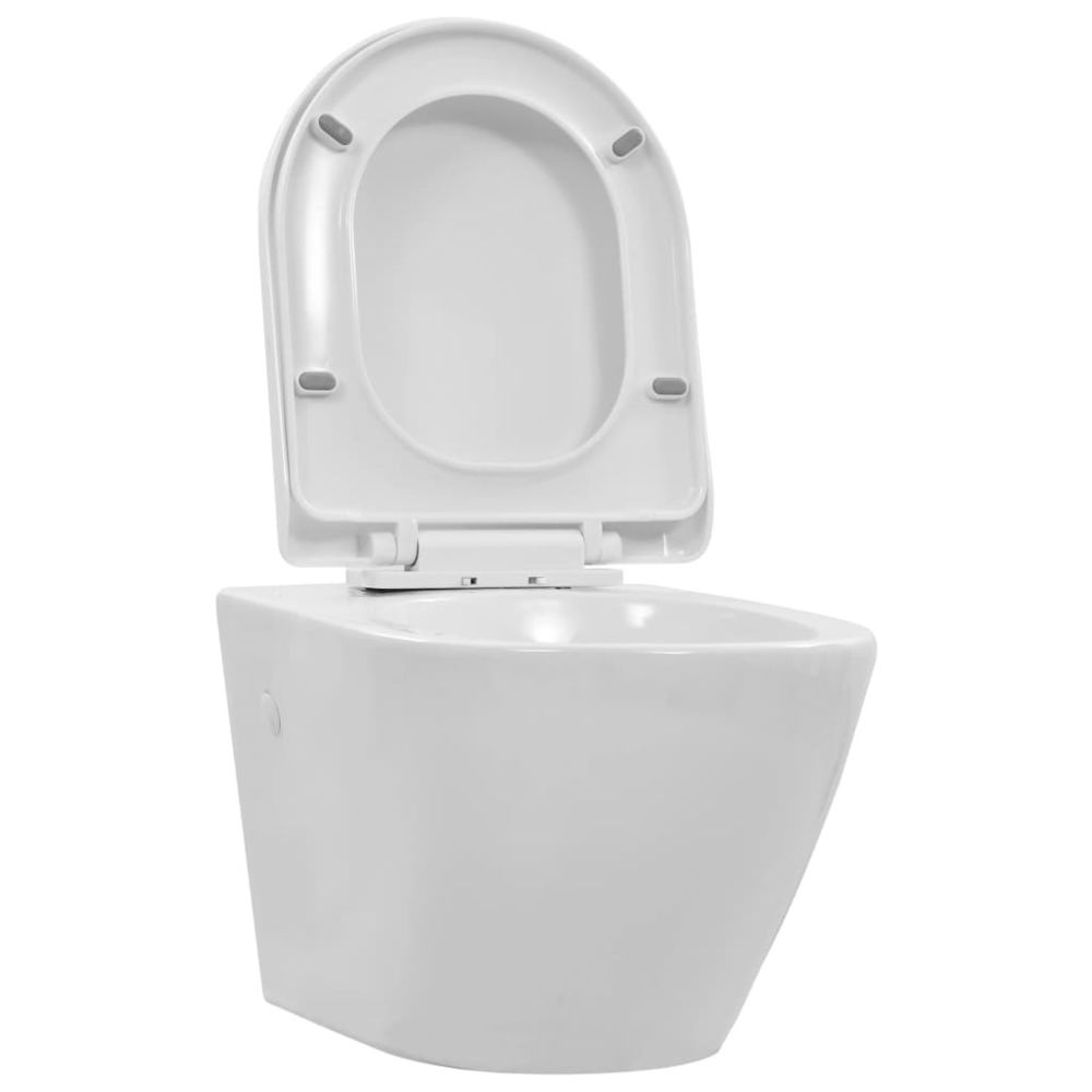 Icaverne - Icaverne - Toilettes gamme Toilette suspendue au mur sans rebord Céramique Blanc - WC