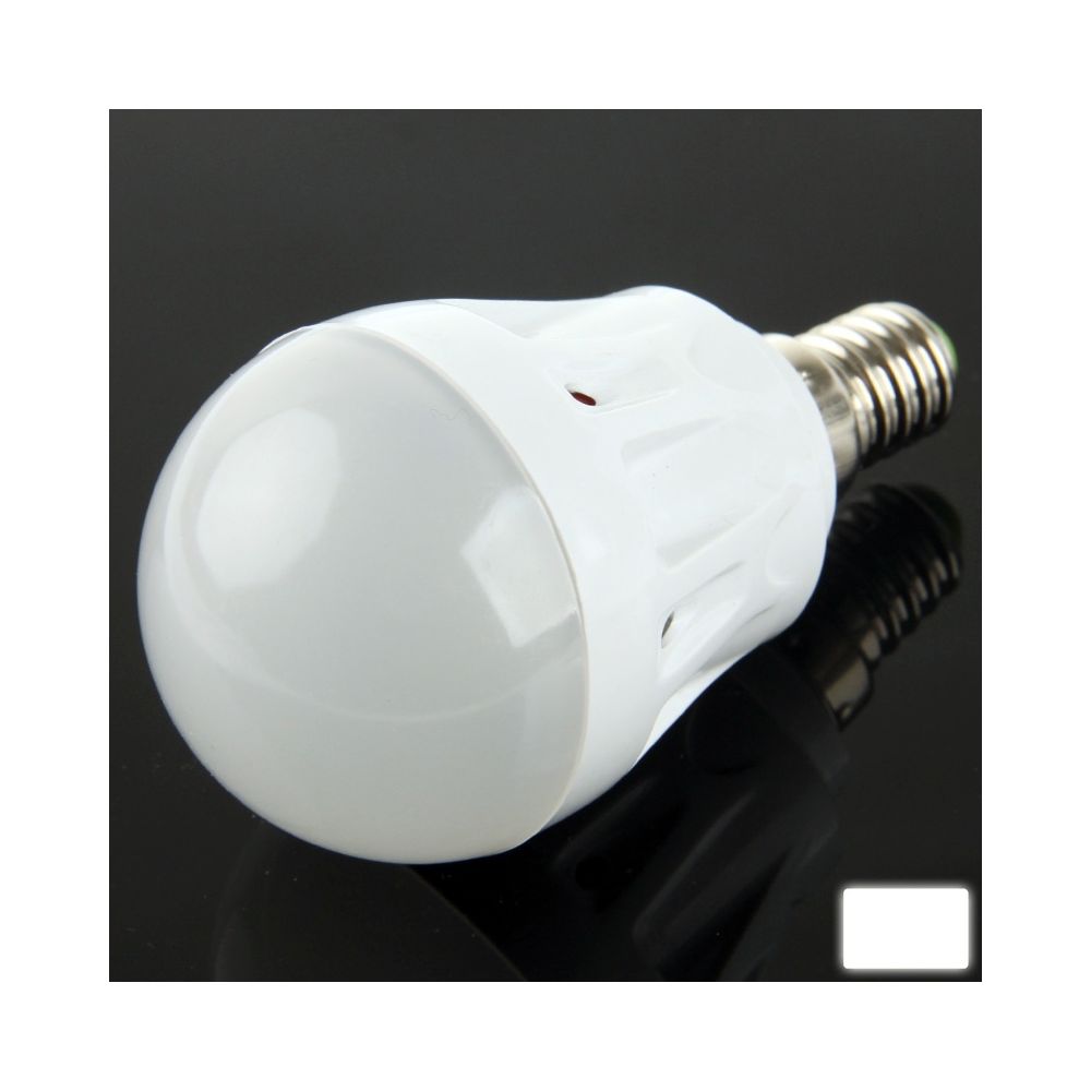 Wewoo - Ampoule LED blanc E14 3W 10 SMD 2835 Ball Raide, AC 220V - Ampoules LED