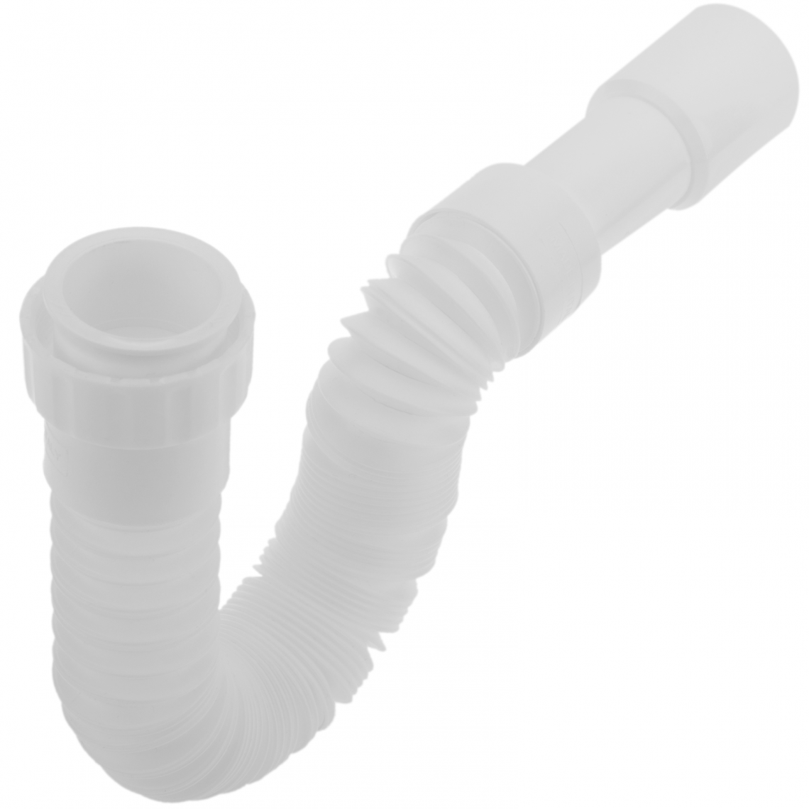 Primematik - Siphon extensible constitué d'un tube de 30 à 70 cm avec sortie réglable de 32 ou 40 mm et écrou plastique 1 1/2 - Bonde de lavabo