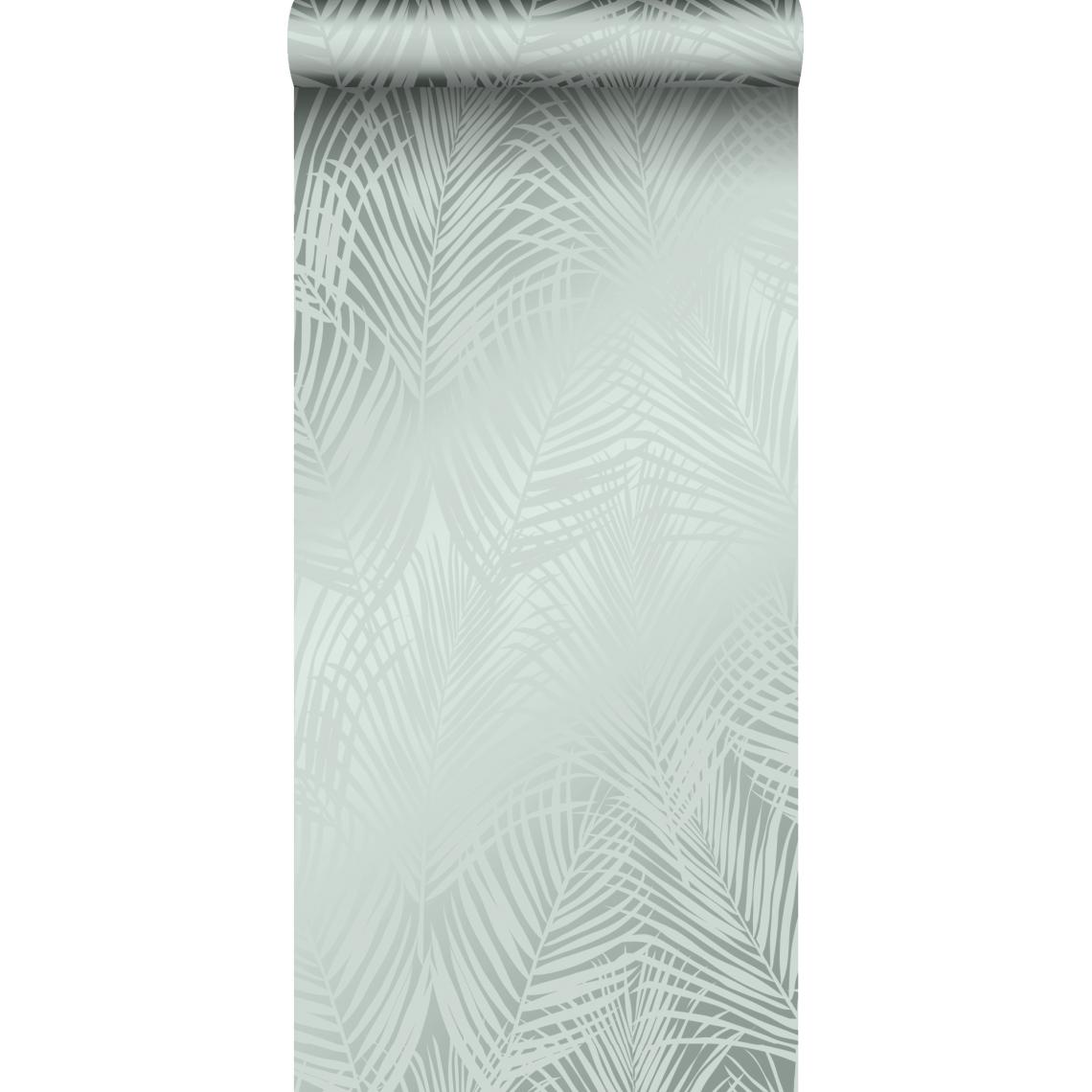Origin - Origin papier peint feuilles de palmier vert céladon - 347742 - 0.53 x 10.05 m - Papier peint