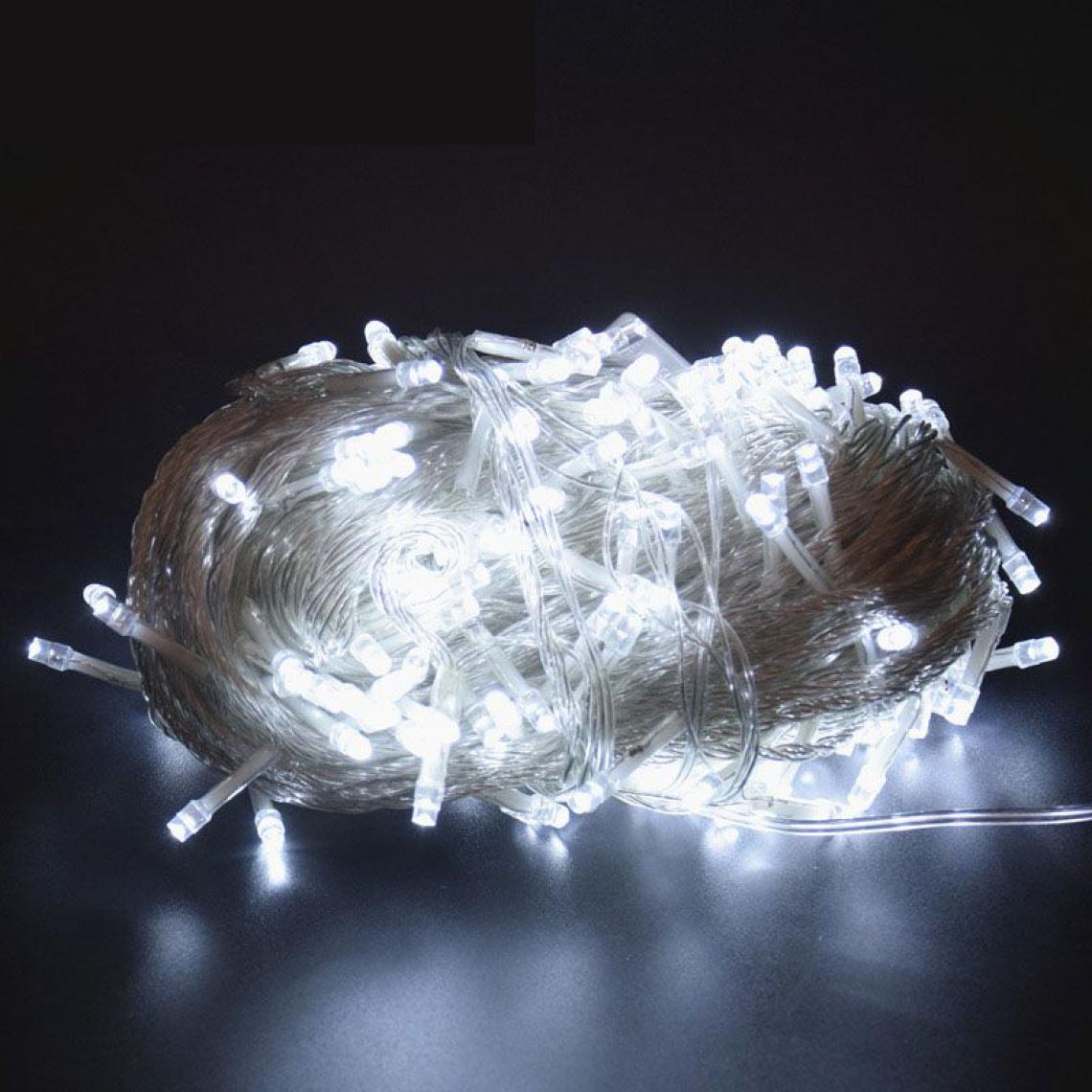 Generic - LED Guirlande Lumineuse   Étanche avec  500  Lampes  pour l’Espace Extérieur  100 m -Blanc  - Décorations de Noël