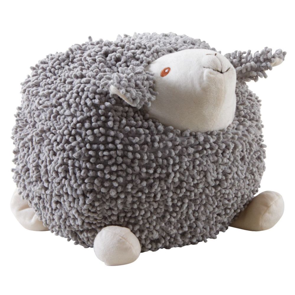 Aubry Gaspard - Mouton en coton gris Shaggy 30 cm - Doudous