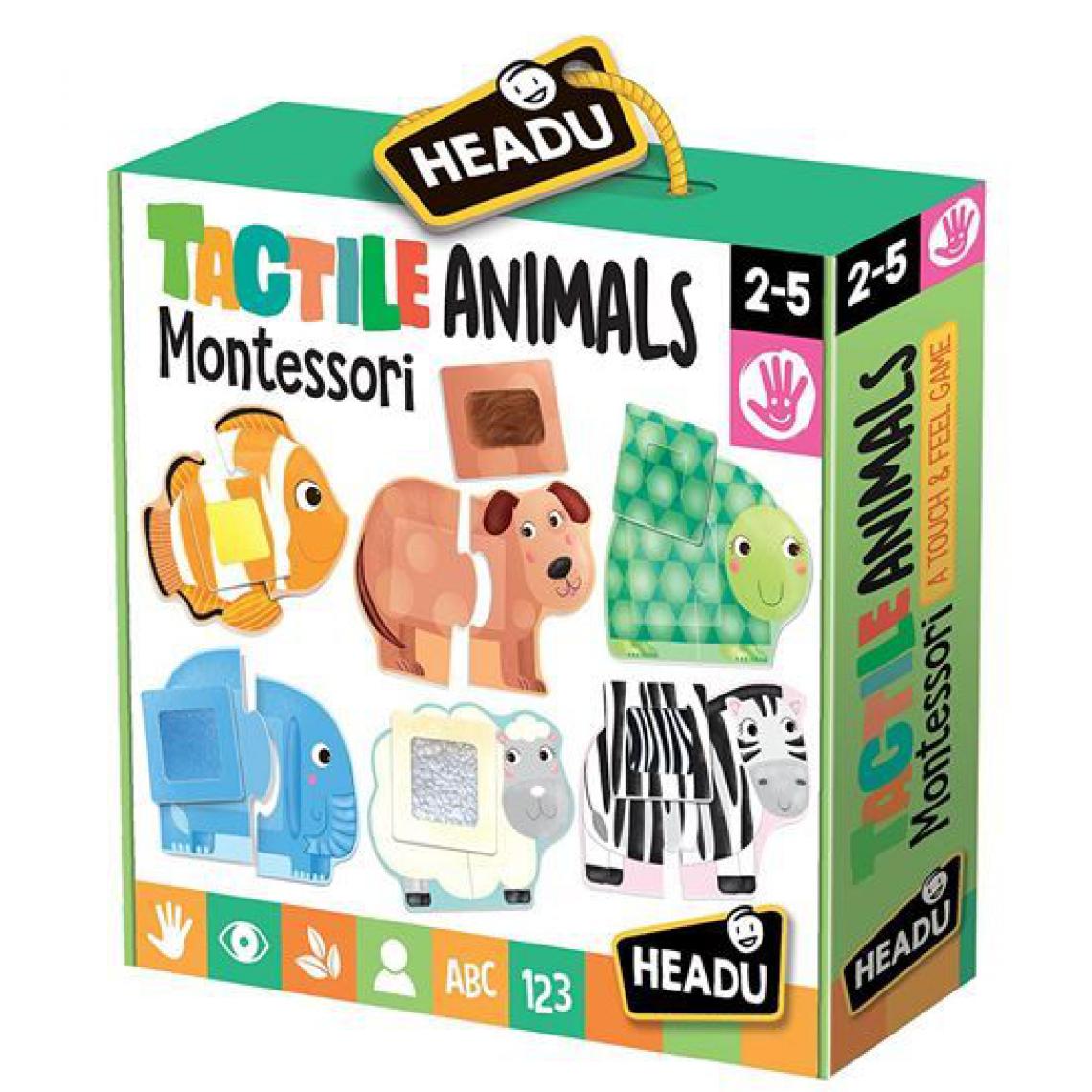 Inconnu - Jeu découverte Headu Mon 1er Puzzle Animaux Tactile Montessori - Jeux éducatifs