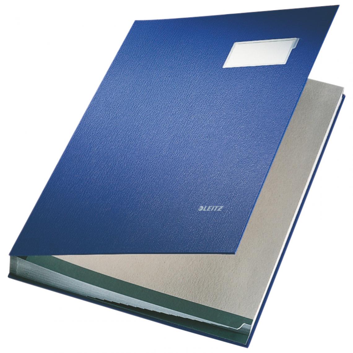 Leitz - LEITZ parapheur, revêtement en PP, 20 compartiments, bleu, () - Accessoires Bureau