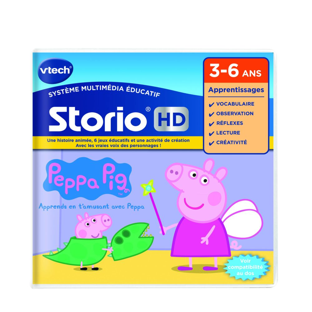 Vtech - Jeu HD pour tablettes Storio : Peppa Pig - 273405 - Jouet électronique enfant