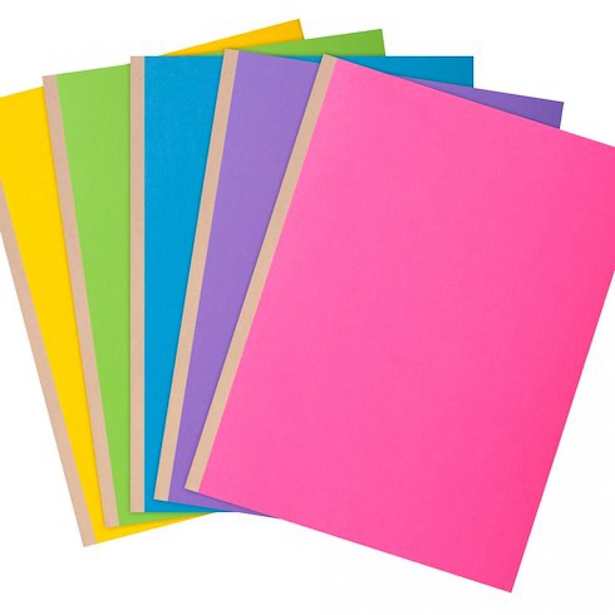Exacompta - Chemise dossier à soufflet carte Exacompta 24 x 32 cm couleurs assorties - Paquet de 10 - Accessoires Bureau