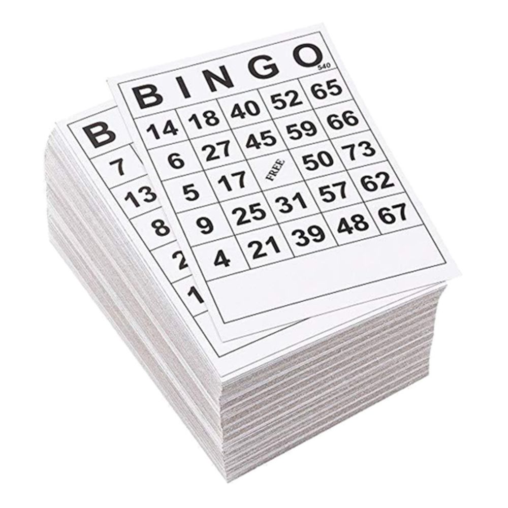 marque generique - Cartes de Papier de Jeu de Bingo 1 Sur Simple 60 Feuilles Sans Répétition Conception Unique - Les grands classiques