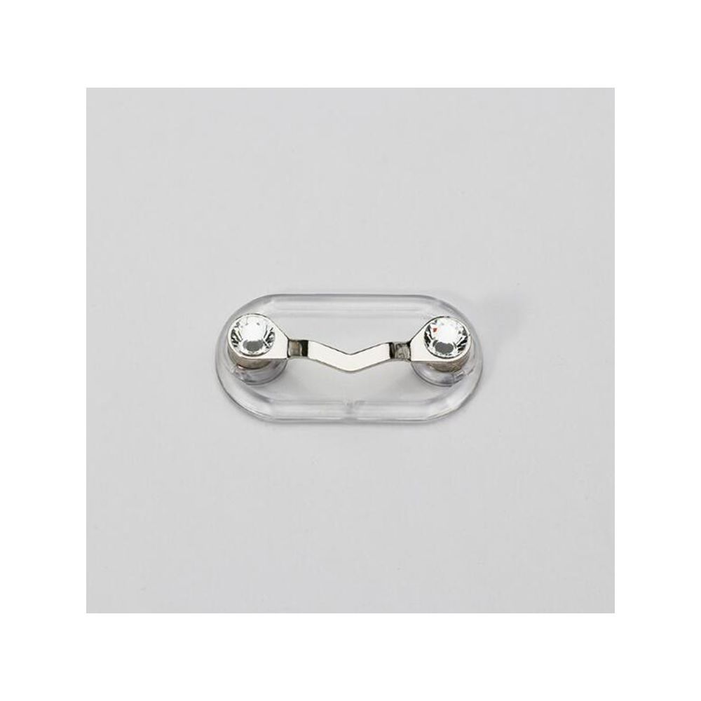 Wewoo - 5 pcs magnétique porte-lunettes broche plaque d'immatriculation casque lunettes clip diamant blanc - Cuisine et ménage