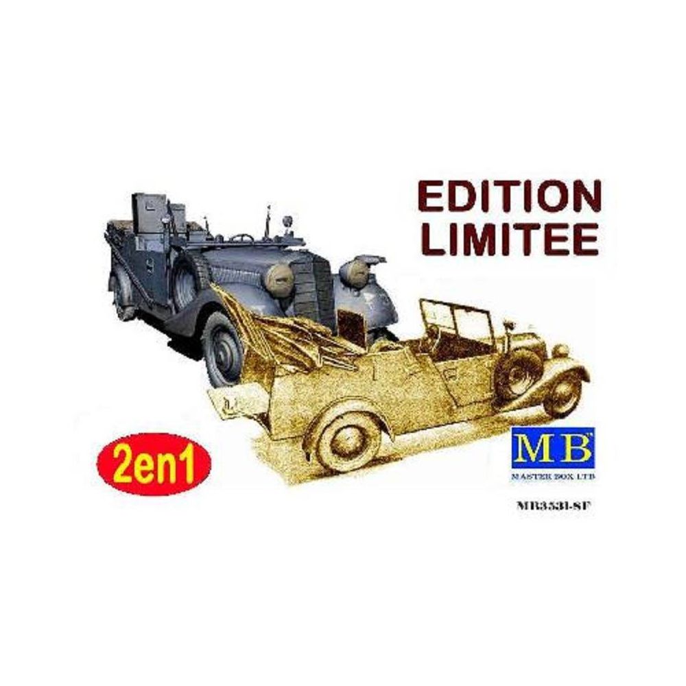 Master Box - Maquette Voiture Maquette Camion Sd.kfz.2 Type 170 Vk - 2 En 1 Vehicule Radio Ou Atelier - Edition Limitee - Voitures