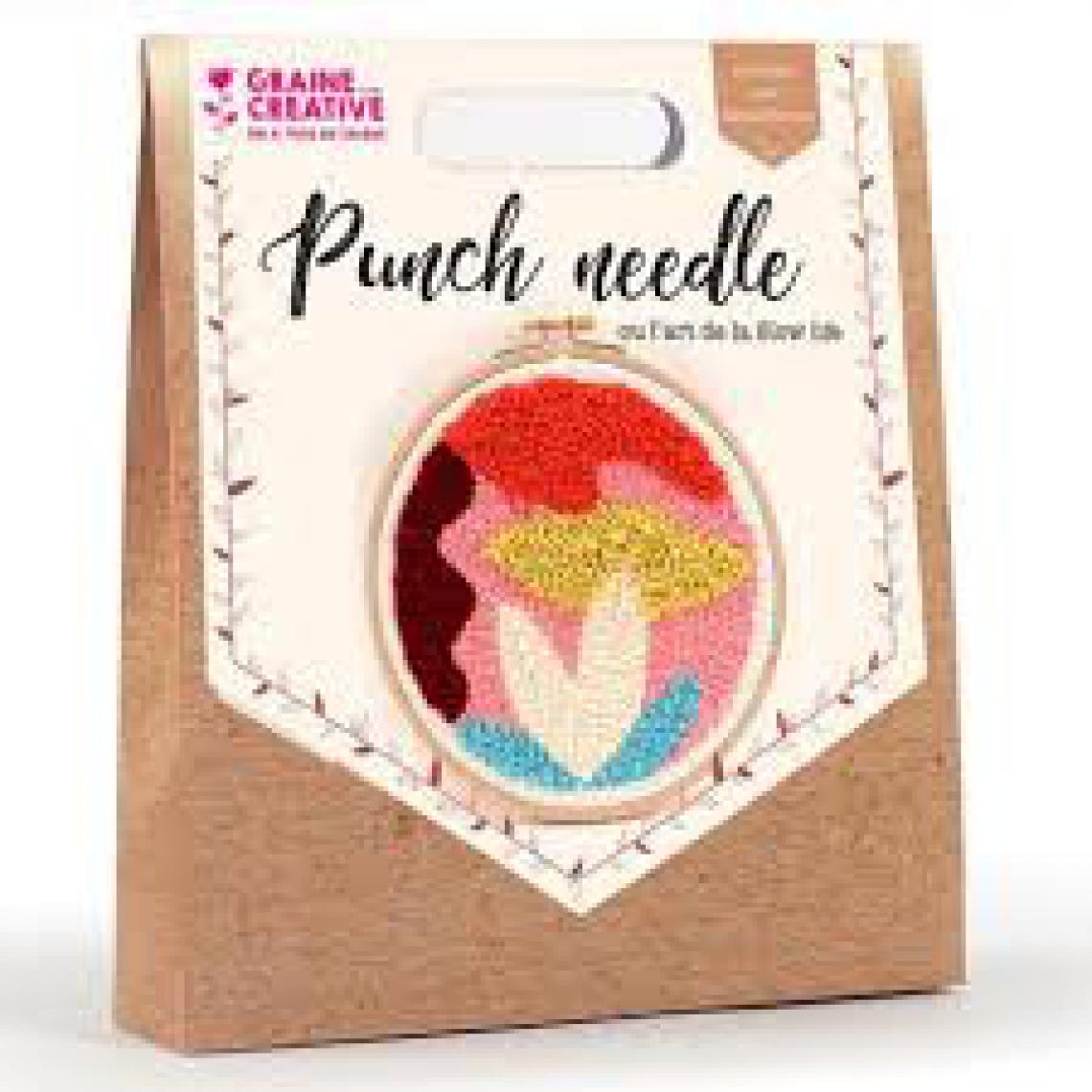 Graines Creatives - Kit Punch Needle Abstrait - Perles