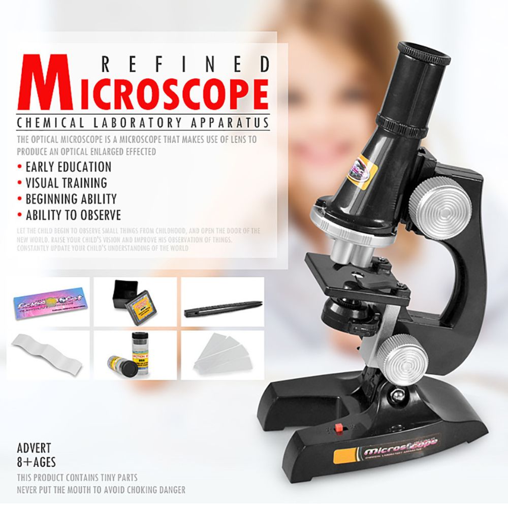 Generic - Enfants Microscope Kit avec lumière Science Lab Magnifier Jouets éducatifs pour enfants - Poupées