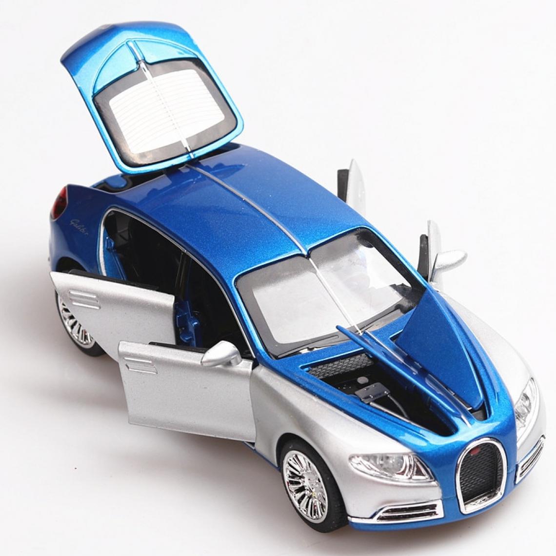 Universal - 1: 32 Bugatti Coupe Alliage Modèle Modèle Modèle Simulation Collection Cadeaux pour Enfants | Voiture Jouet Moulée Sous Pression(Bleu) - Voitures