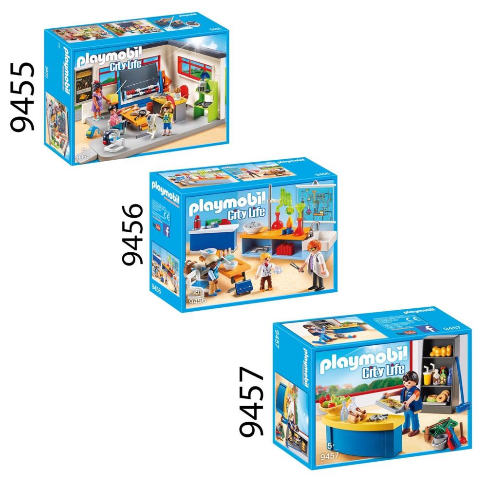 Playmobil - Playmobil 9455-56-57 City Life - Set de 3 boites sur le thème de l'école - Playmobil