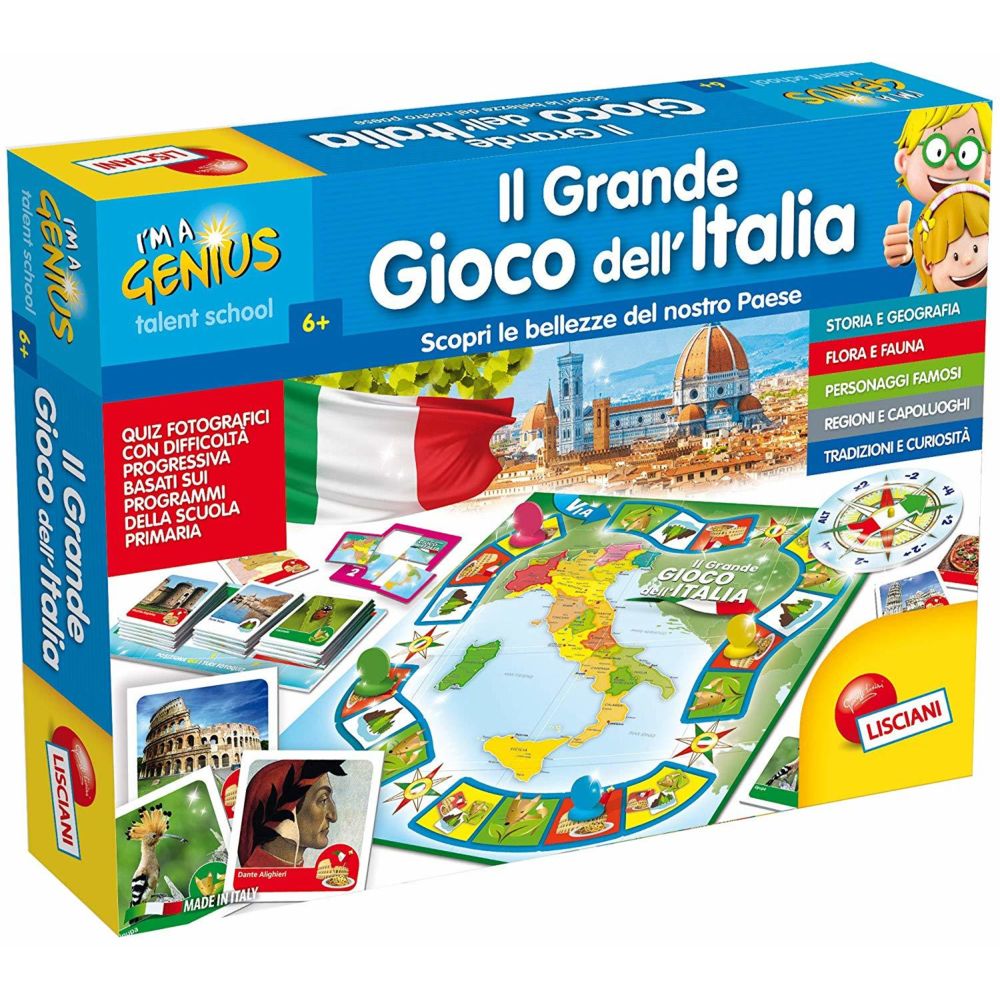 Lisciani Giochi - Lisciani Jeux 51156 Le Grand Jeu de l'Italie - Jeux d'adresse
