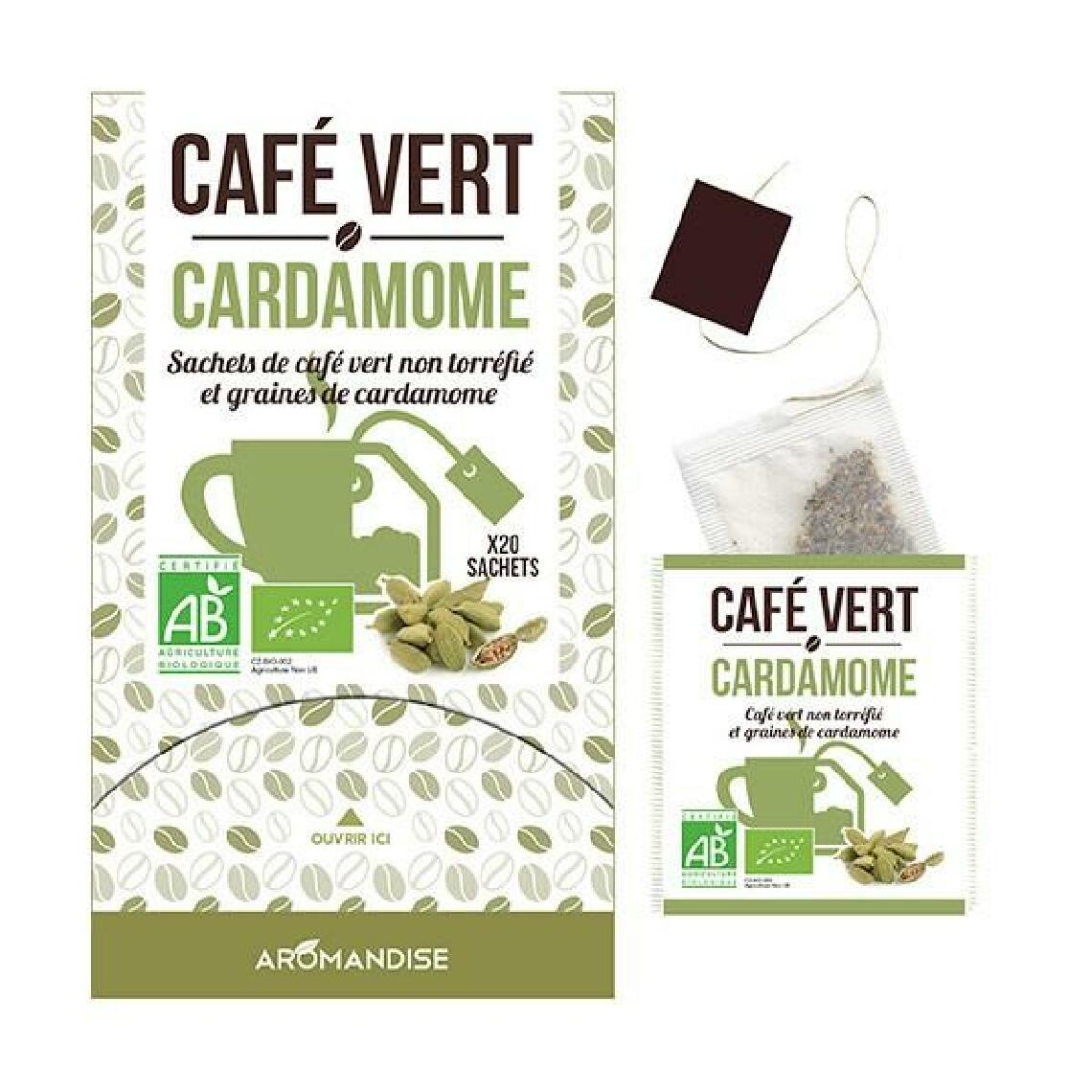 Aromandise - Café vert Cardamome - 20 sachets - Kits créatifs