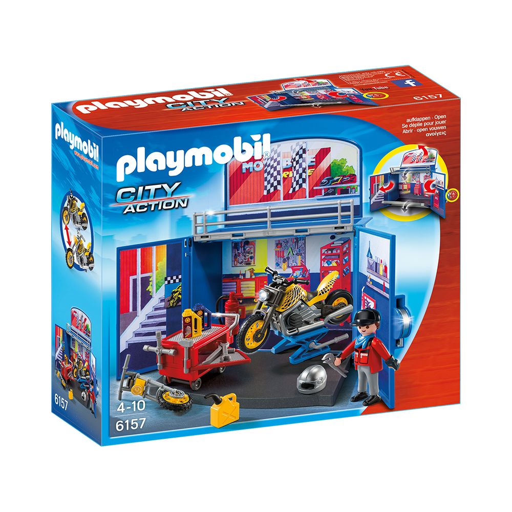 Playmobil - Coffre ""atelier de moto"" - 6157 - Playmobil