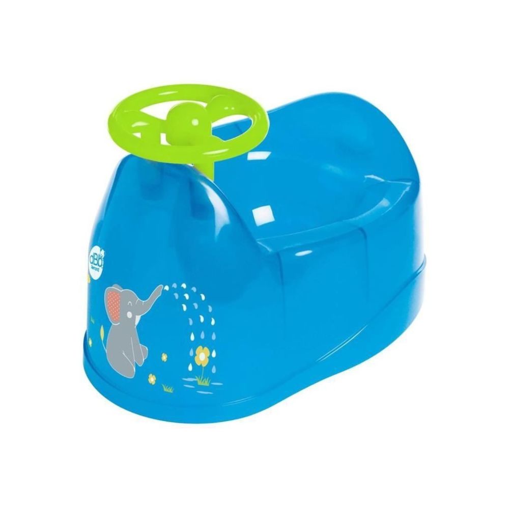 marque generique - DBB REMOND Pot bébé - Décor éléphant avec volant - Bleu translucide - Accessoires Bureau