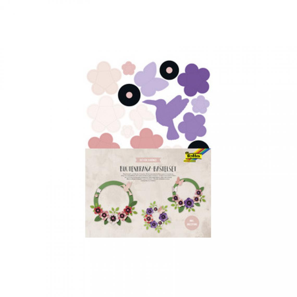 Folia - folia Kit de couronne de fleurs, pour 3 couronnes () - Bricolage et jardinage