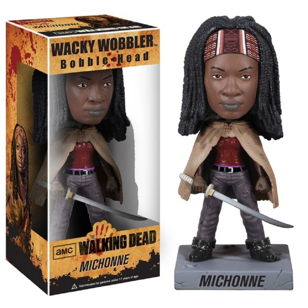 Funko - The Walking Dead Wacky Wobbler Bobble Head Michonne 18 cm - Films et séries