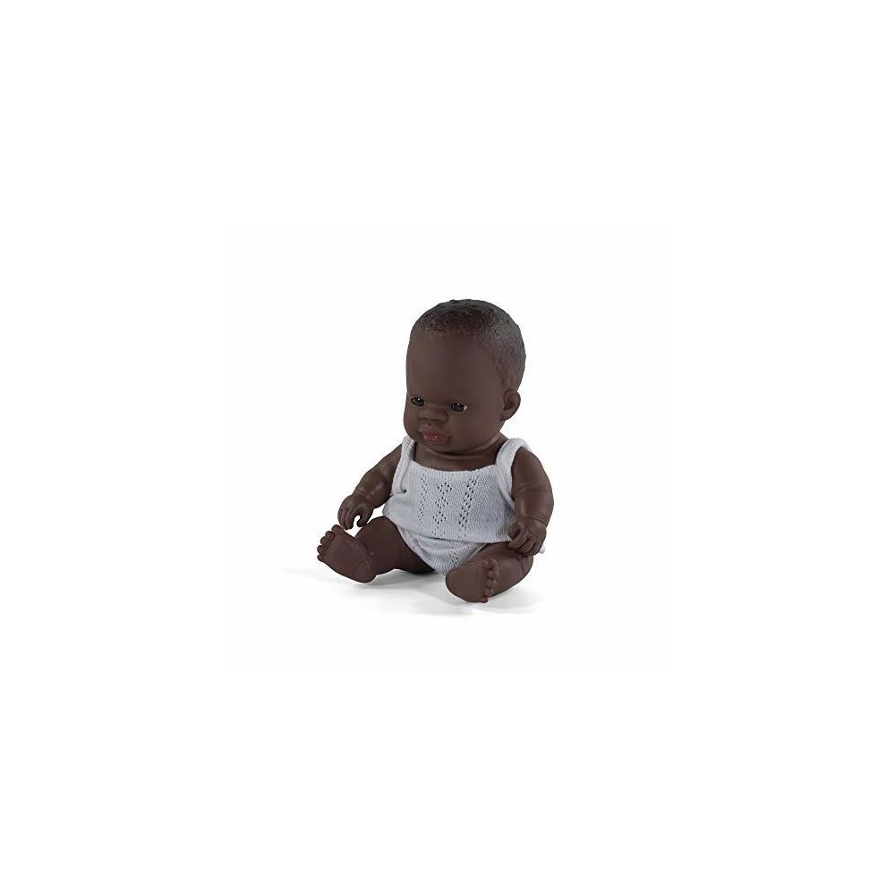Miniland - Miniland Educational Newborn Baby Doll African Boy (21Cm 8 2/8) - Poupées