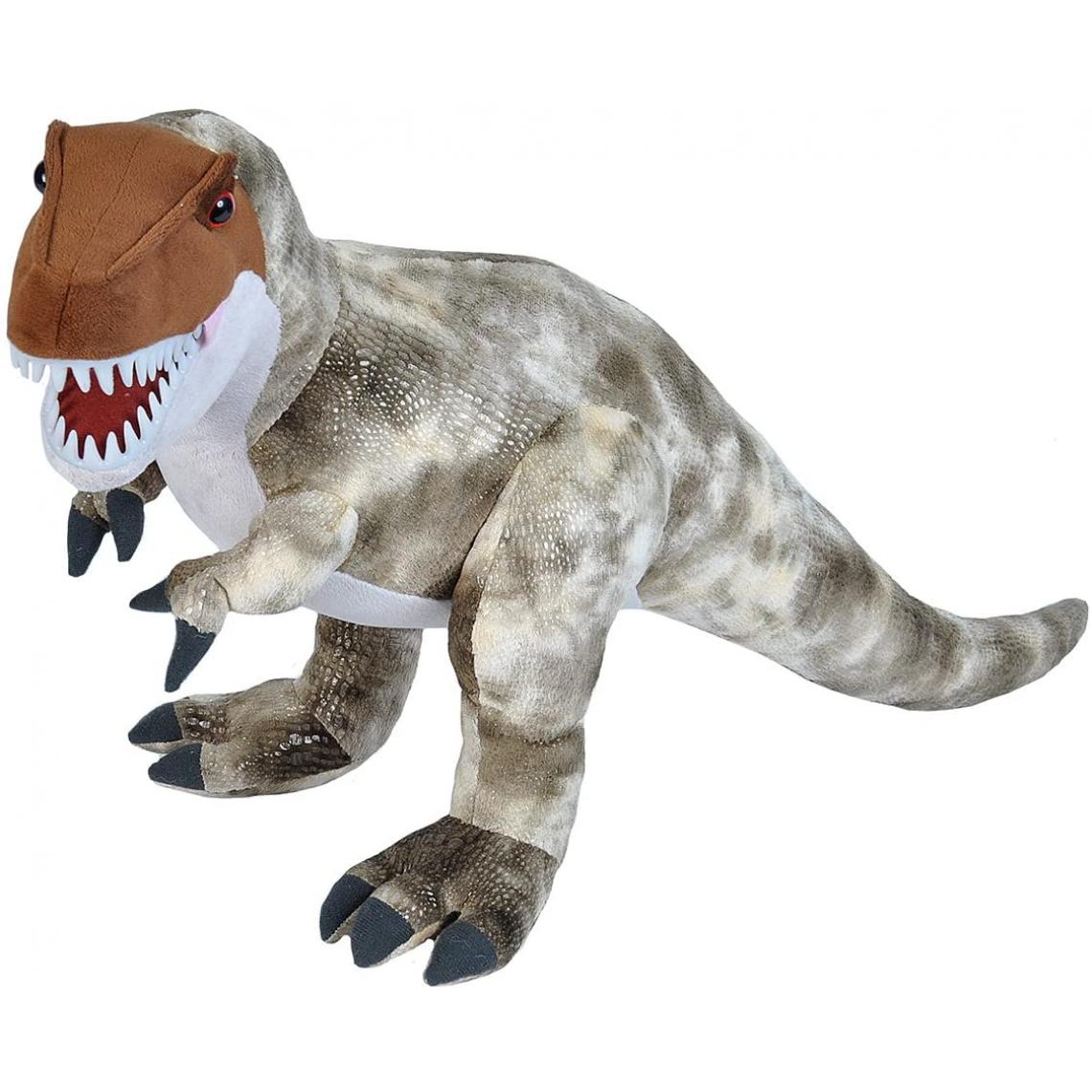 Wild Republic - peluche dinosaure T-Rex de 71 cm gris marron - Animaux