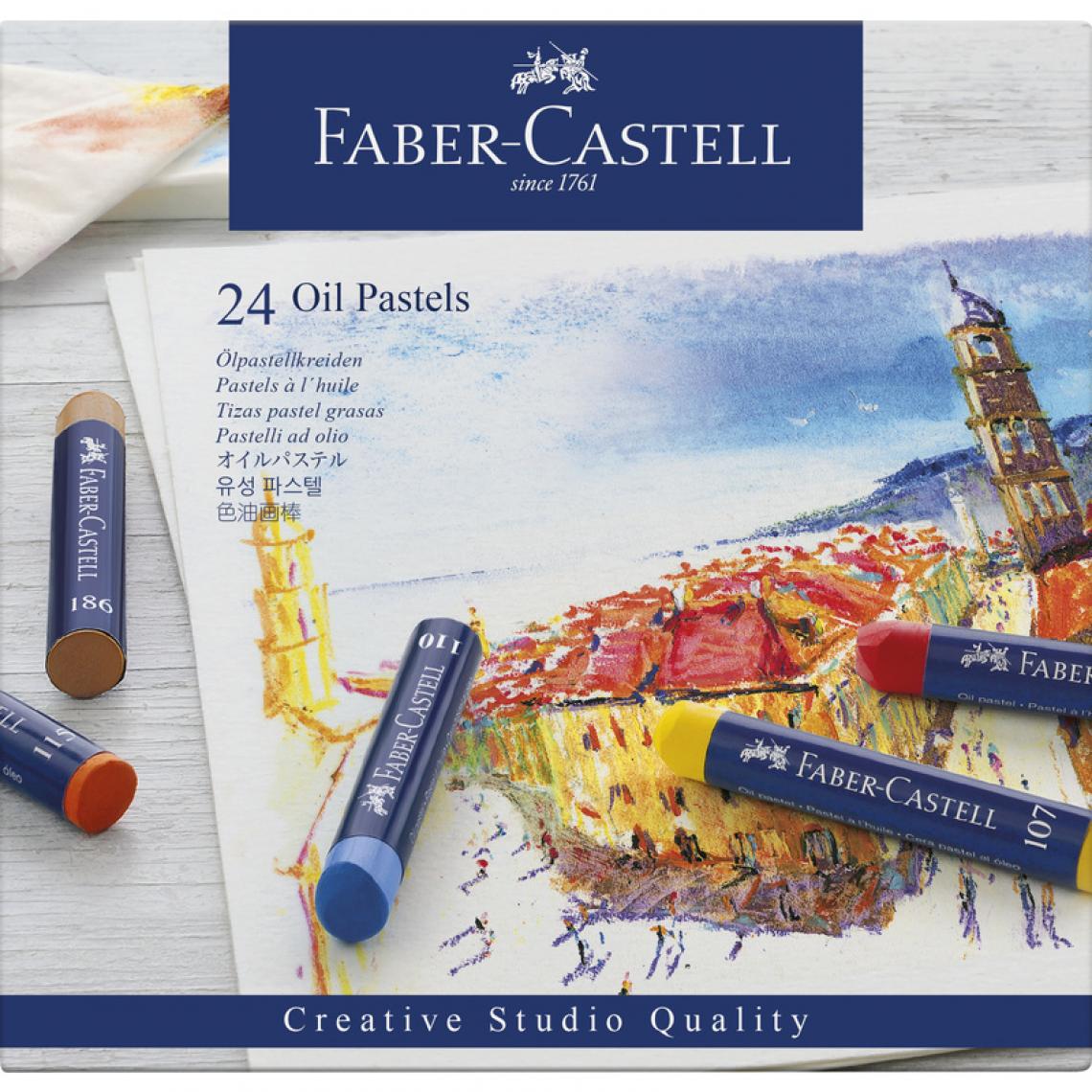 Faber-Castell - FABER-CASTELL Pastel à l'huile STUDIO QUALITY, étui de 24 () - Bricolage et jardinage