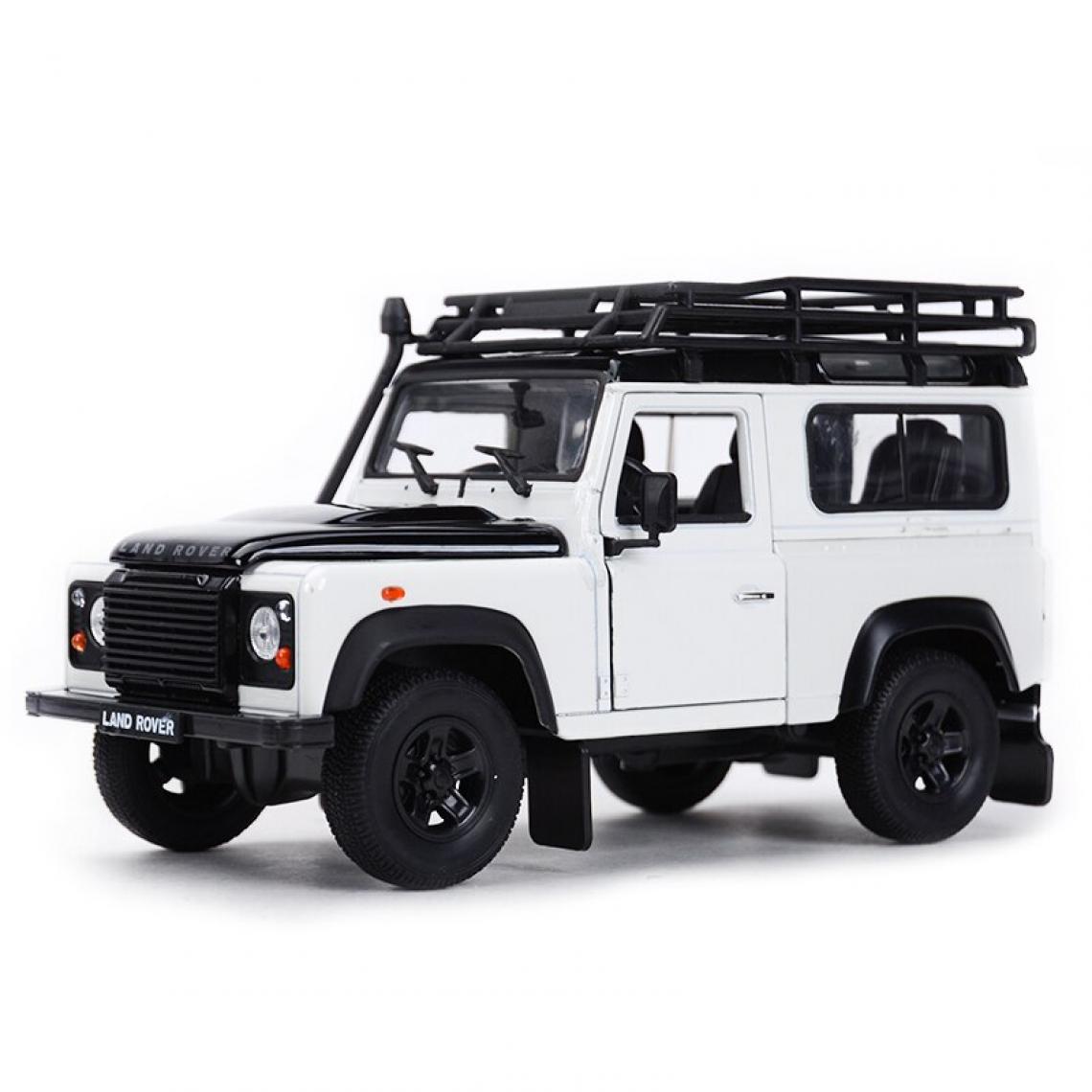 Universal - 1: 24 Land Rover Defender SUV Vehicle Electrostatic Moulding Vehicle Collection Model Car Toy | Moulding Toy Car (Blanc) - Voitures