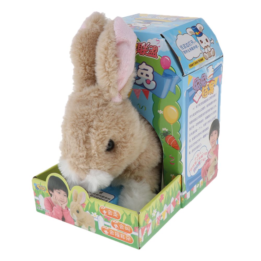 marque generique - jouet de lapin Peluche Interactive miniature - Accessoires et pièces