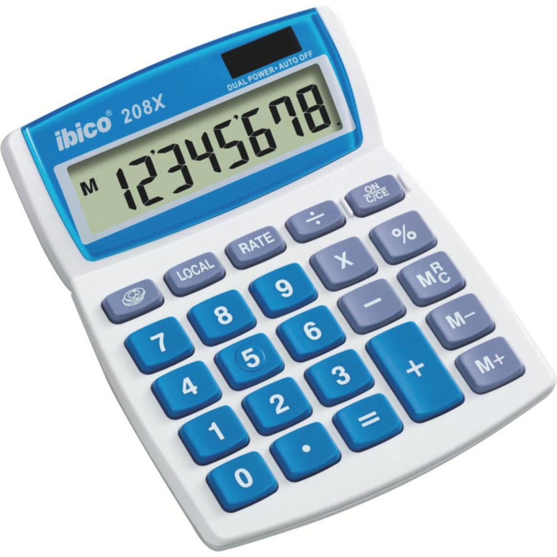 Ibico - ibico Calculatrice de bureau 208X, écran LCD à 8 chiffres () - Accessoires Bureau