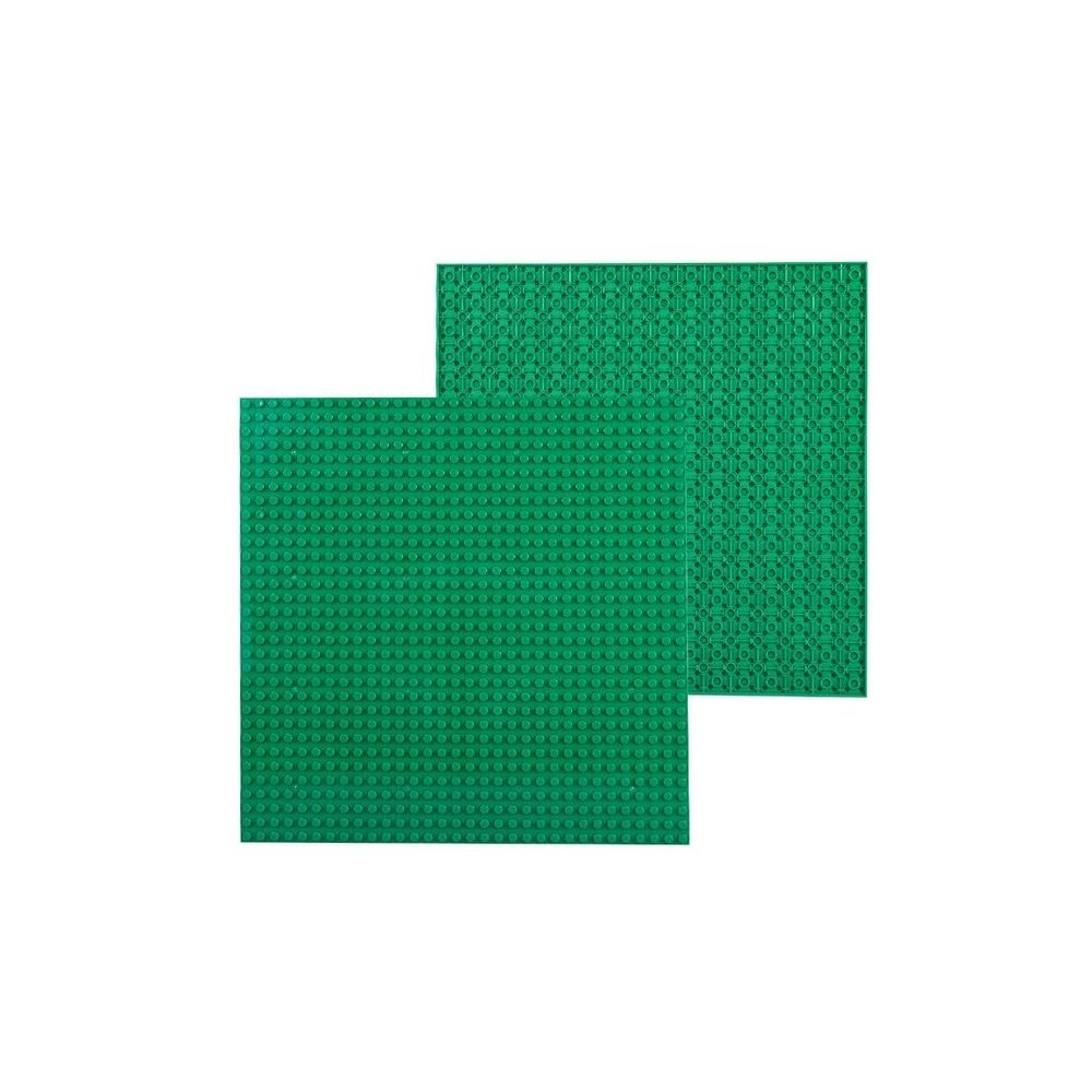 Wewoo - 32 * 32 petites particules bricolage bloc de construction plaque inférieure 25,5 * 25,5 cm de mur accessoires jouets pour enfants vert - Briques et blocs