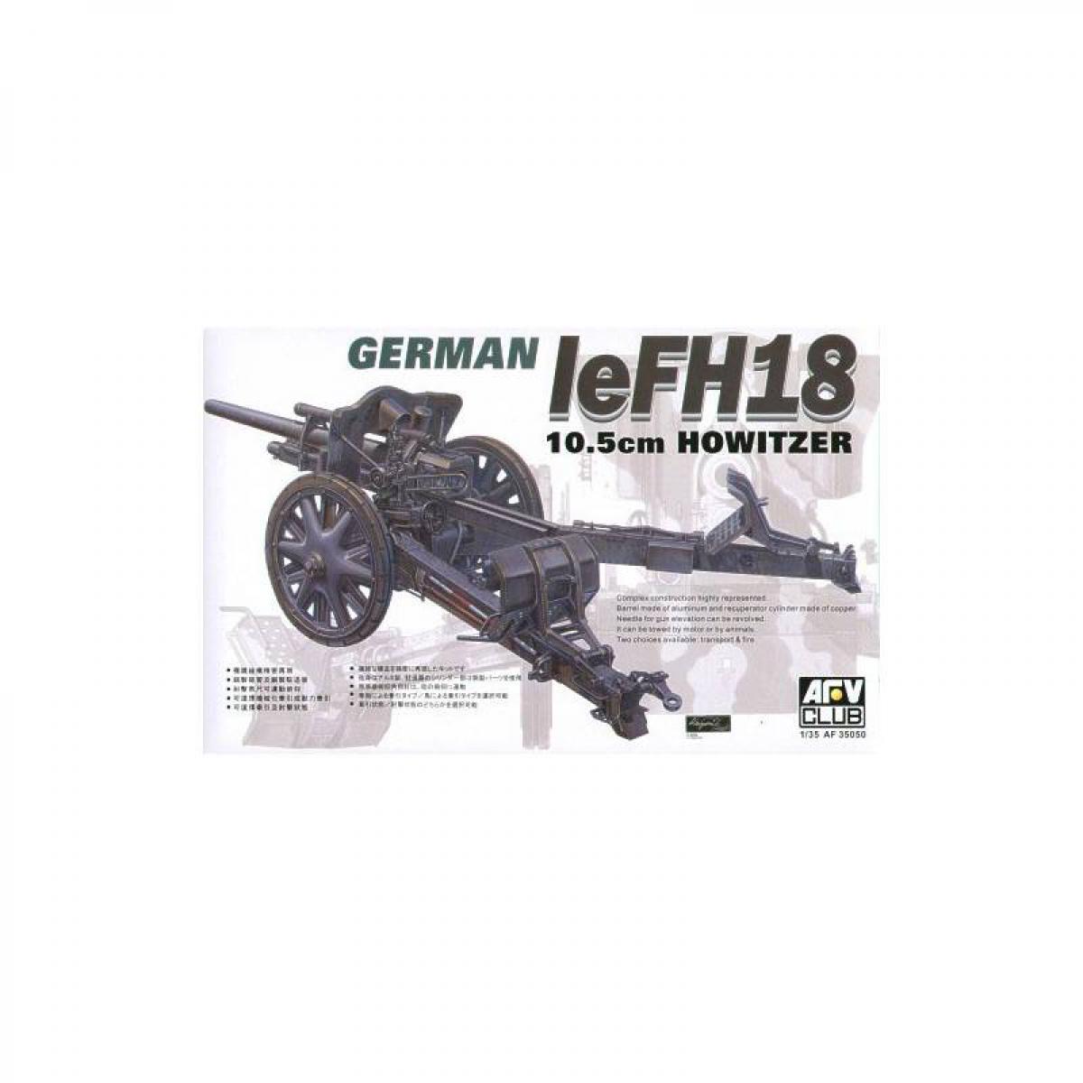 Afv Club - Maquette Véhicule German 10.5cm Lefh18 Howitzer - Voitures