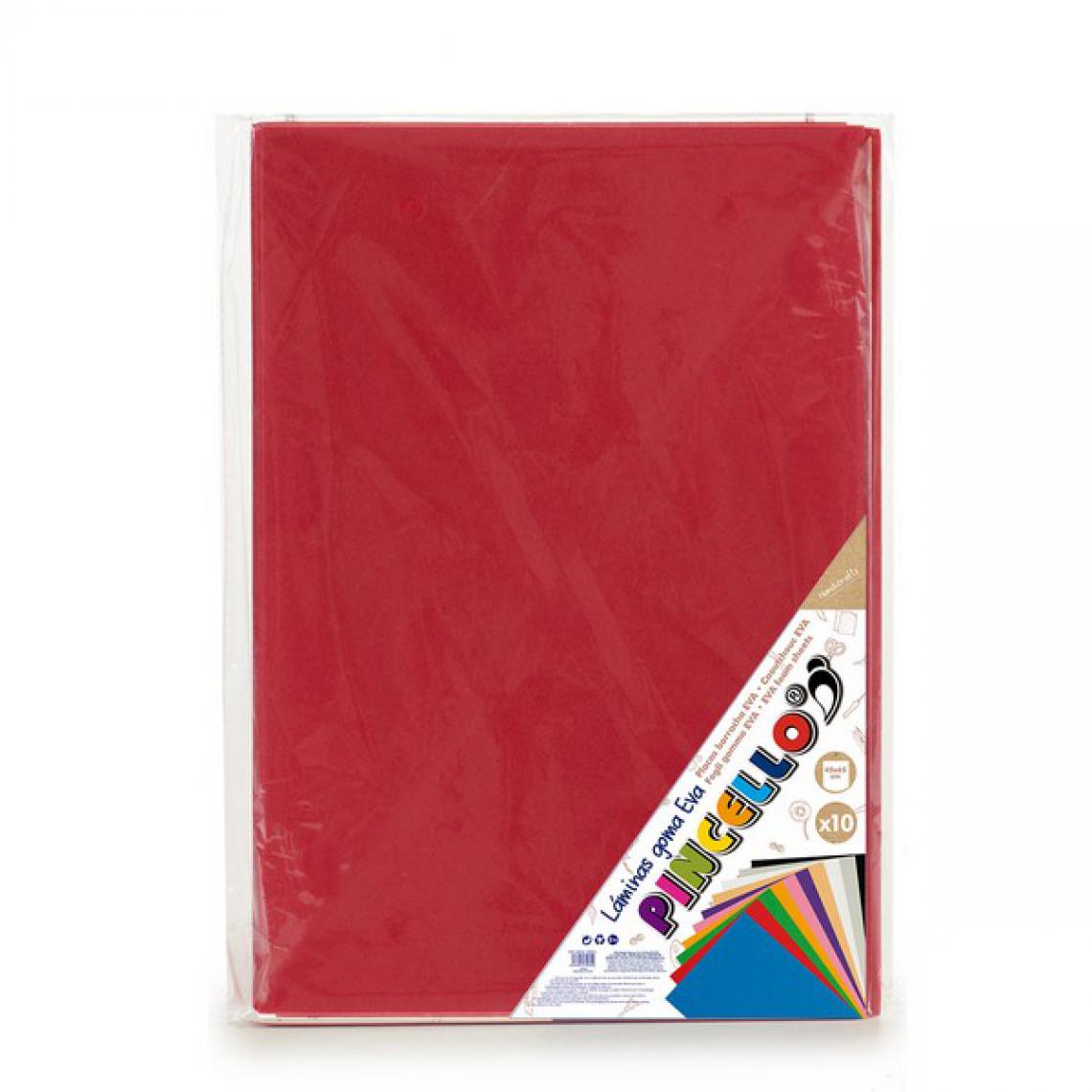 Unknown - Papier Rouge Feuille de Mousse 10 (65 x 0,2 x 45 cm) (10 Pièces) - Accessoires Bureau