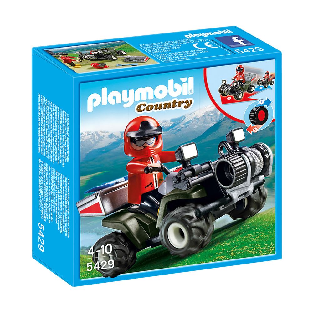 Playmobil - COUNTRY - Quad de secours en montagne - 5429 - Playmobil