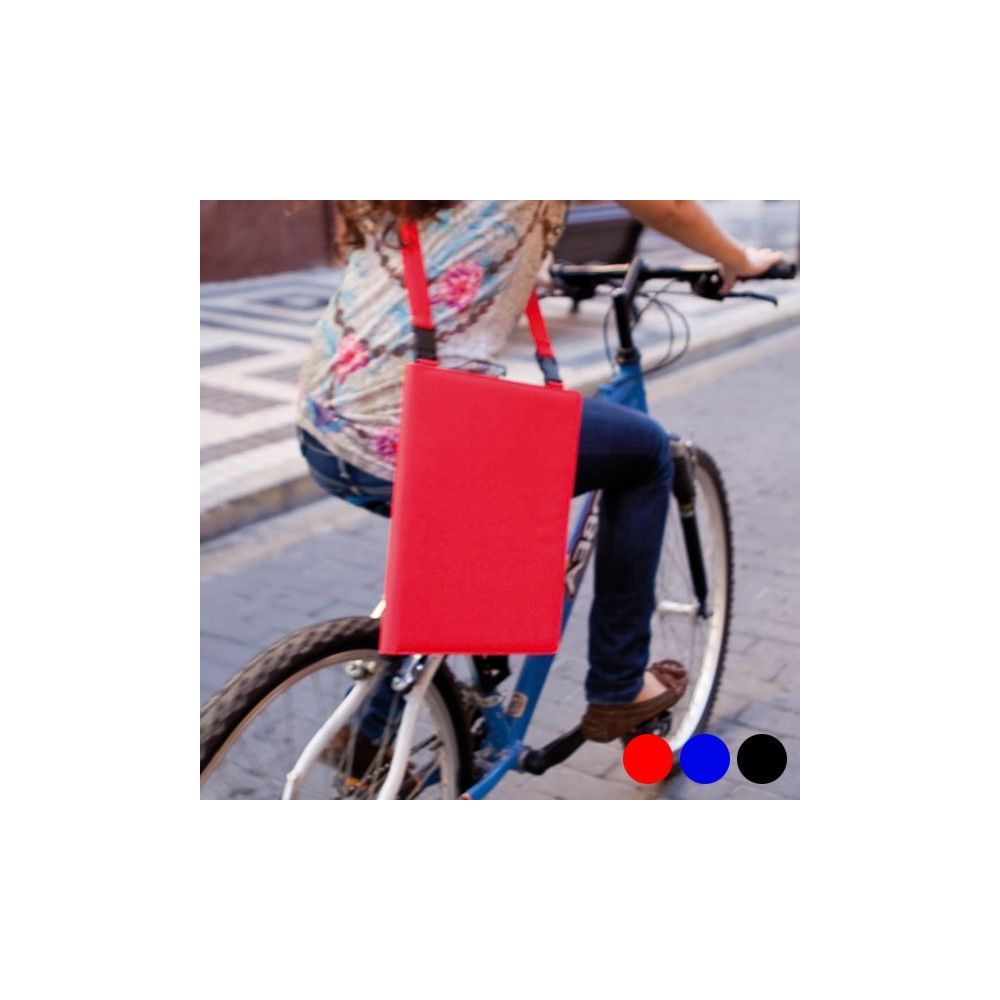 Totalcadeau - Bloc-notes avec Bandoulière Amovible - Cahier de note avec protection Couleur - Rouge pas cher - Accessoires Bureau