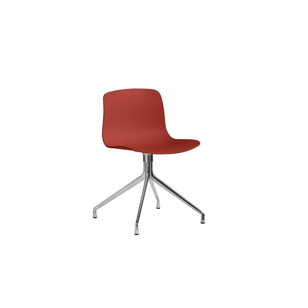 Hay - About a Chair AAC 10 - rouge chaud - aluminium poli - Bureaux