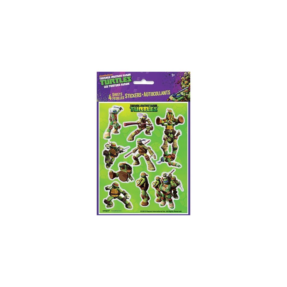 Teenage Mutant Ninja Turtles - Teenage Mutant Ninja Turtles Sticker Sheets 4ct - Dessin et peinture