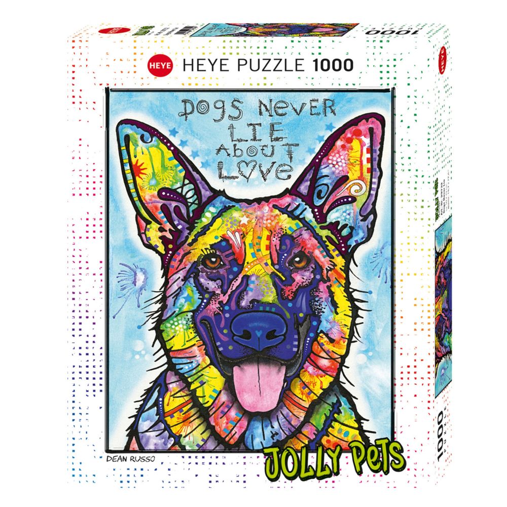 Heye - Puzzle 1000 pièces : Dogs Never Lie About Love - Animaux