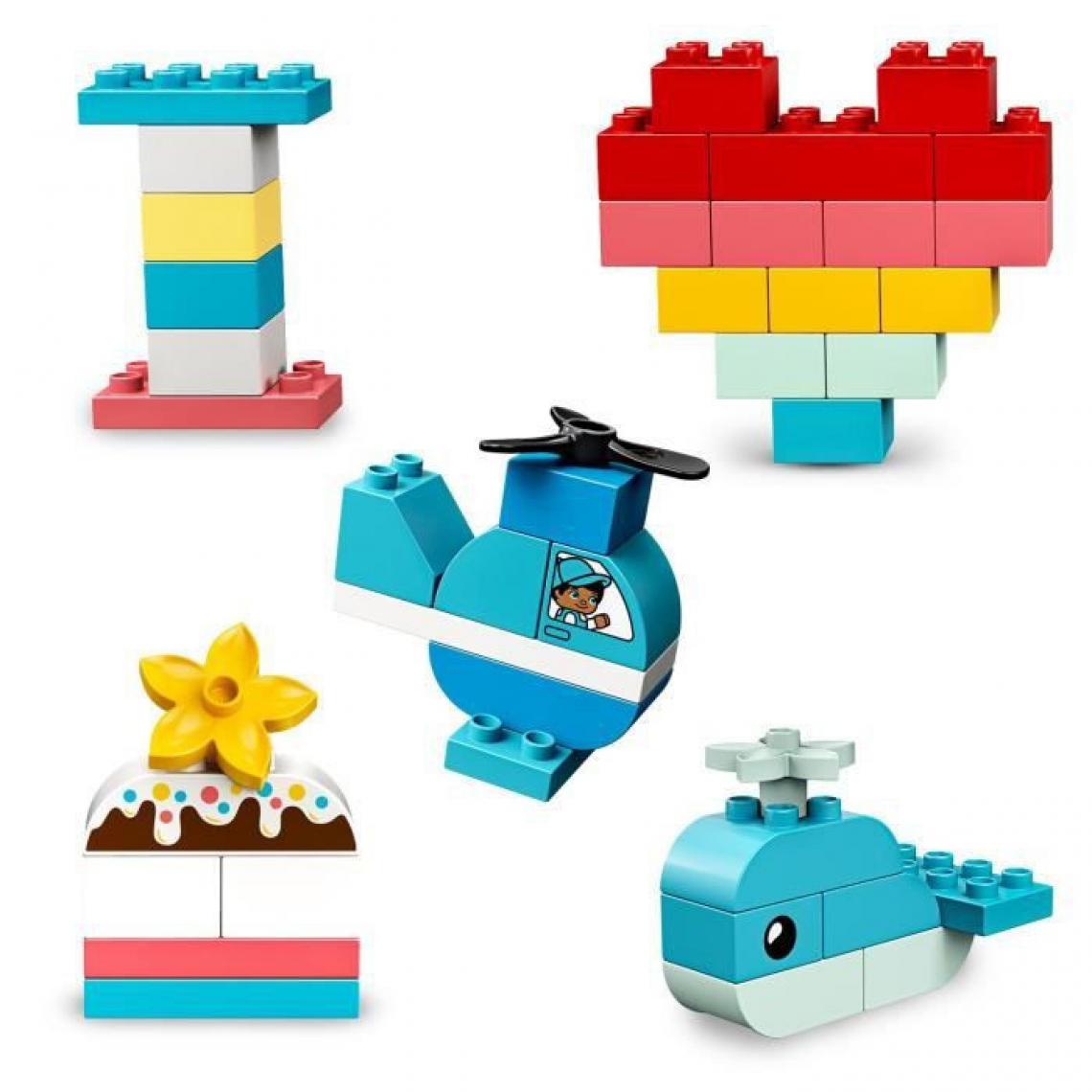 Lego - LEGO 10909 DUPLO Classic La Boîte Coeur Premier Set, Jouet Educatif, Briques de construction pour Bébé 1 an et demi - Briques et blocs