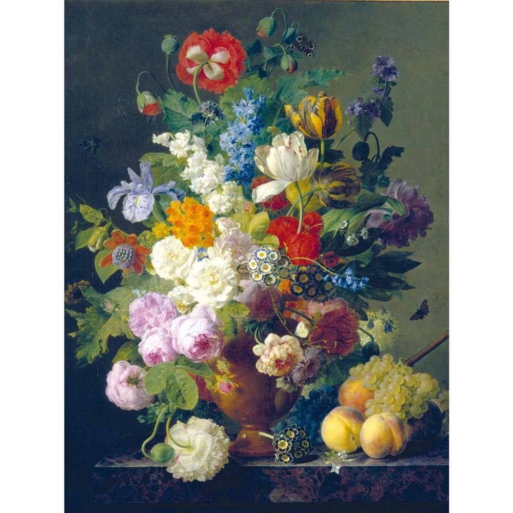 Clementoni - PUZZLE Collection Museum 1000 pieces - Van Dae l Vase de Fleurs - Animaux