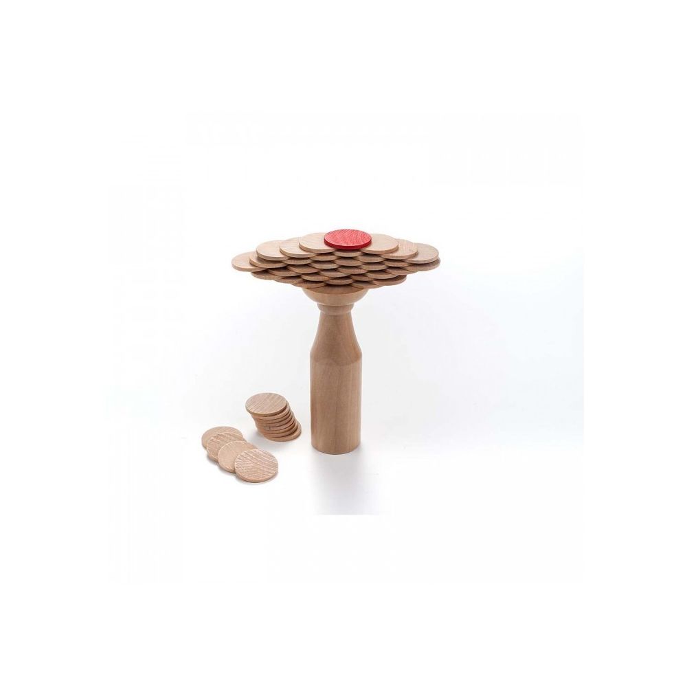 Engelhart - Jeu en bois des pièces en équilibre sur la bouteille - Jeux éducatifs