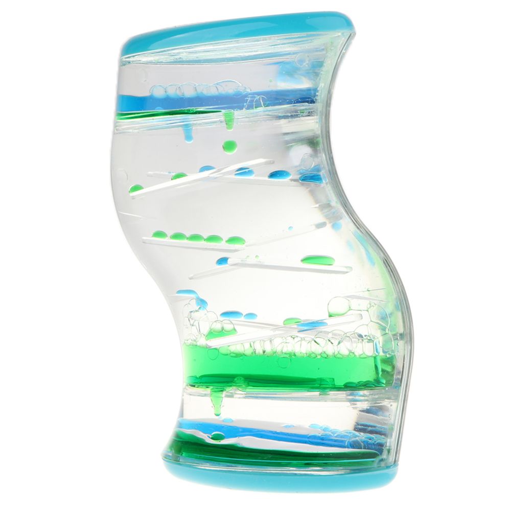 marque generique - Jouet Sensoriel De Minuterie De Sablier Liquide D'huile Flottante Double Couleur Bleu Vert 2 - Jeux éducatifs
