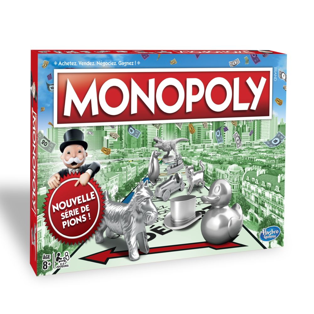 Hasbro - Monopoly Classique - Nouvelle version - C10091010 - Les grands classiques