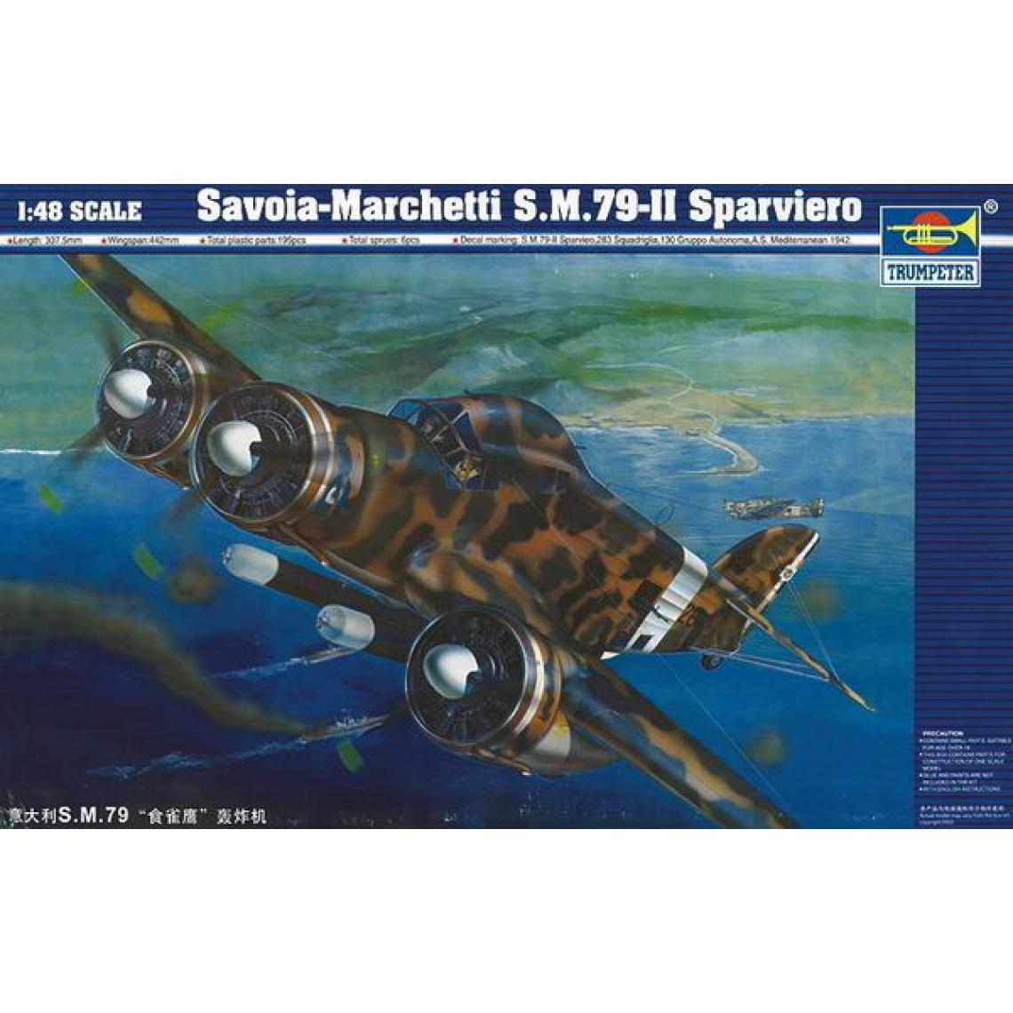 Trumpeter - Savoia Marchetti SM-79 II Sparviero - 1:48e - Trumpeter - Accessoires et pièces