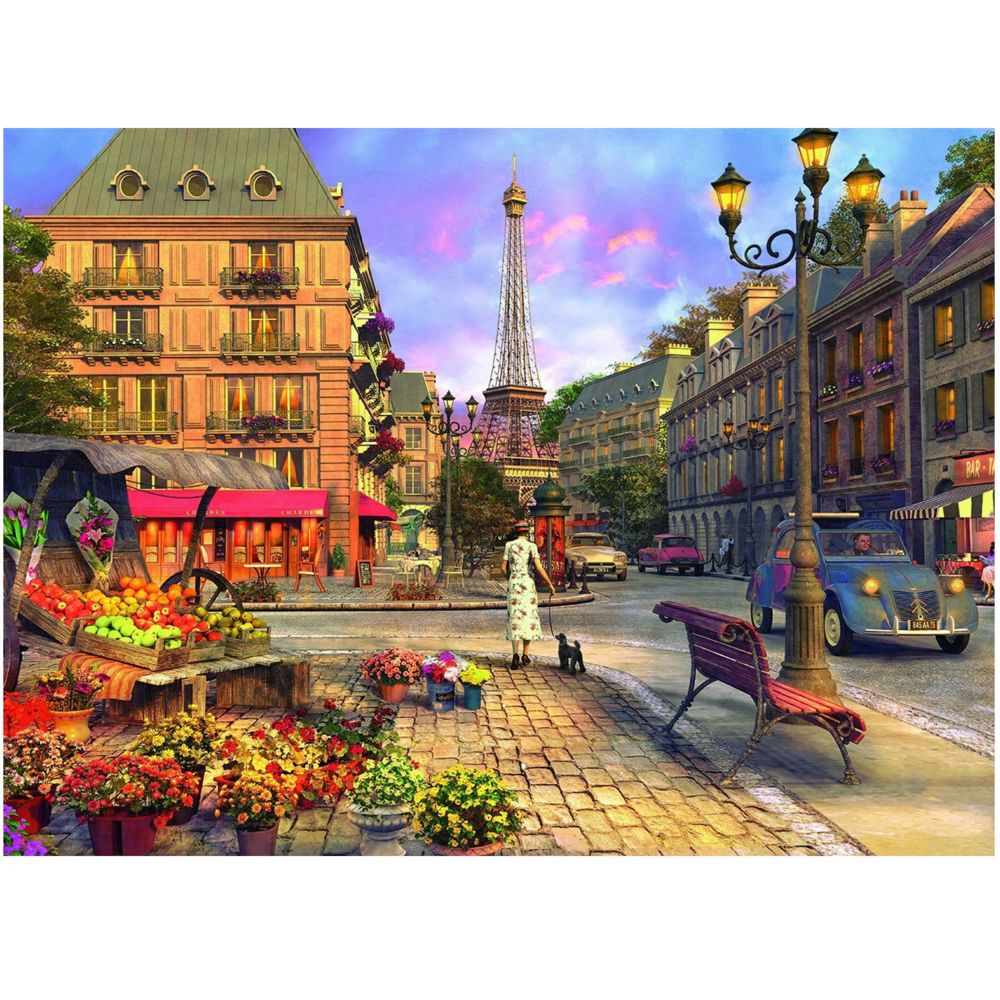 Ravensburger - Puzzle 500 pièces : Promenade dans Paris - Animaux
