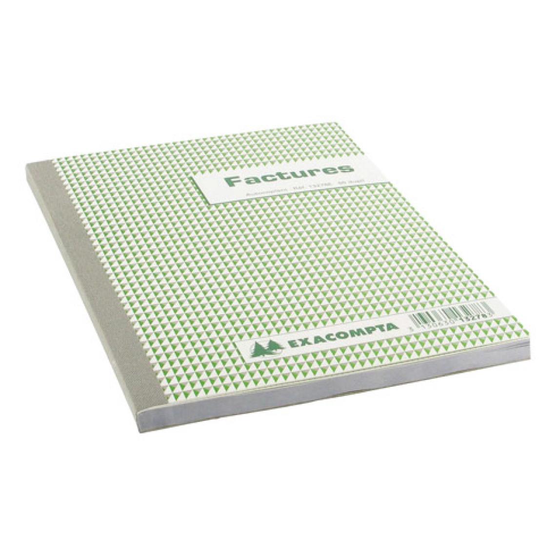 Exacompta - Cahier de facture Manifold Exacompta autocopiant 14,8 x 21 cm 50 pages double exemplaires - Accessoires Bureau